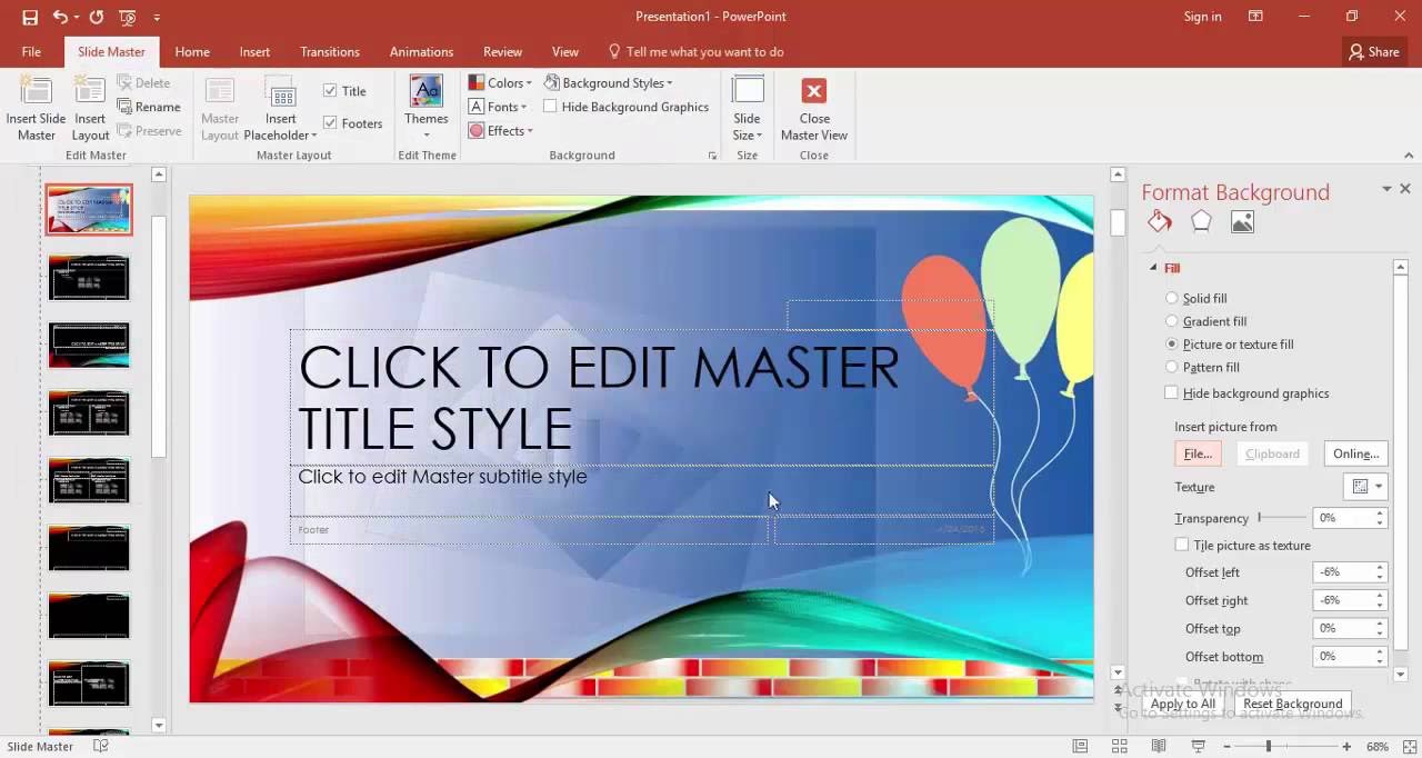 How to change the background in powerpoint office for mac